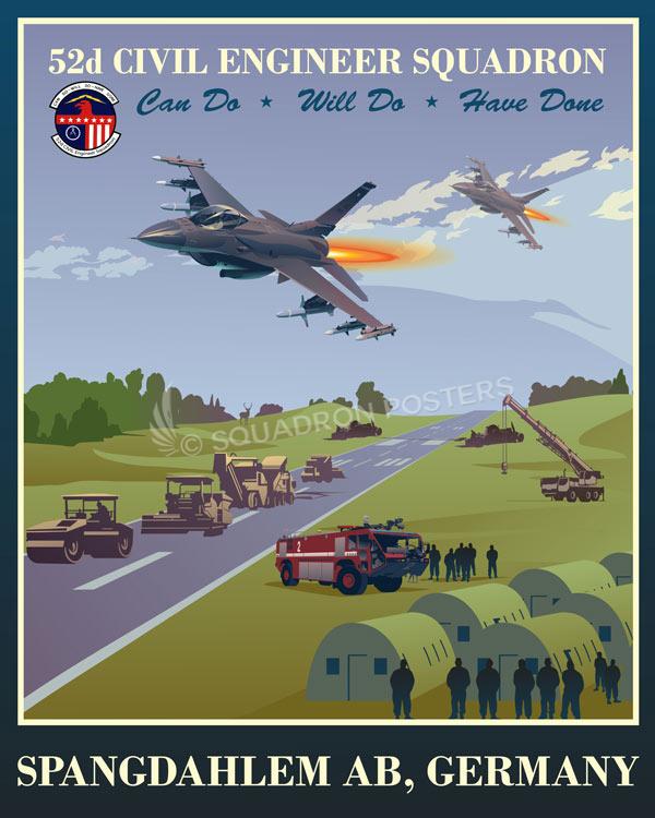 Spangdahlem AB Germany 52d CES Art
