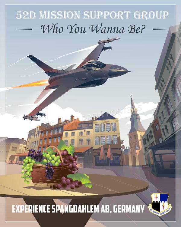 Spangdahlem AB Germany 52d MSG Art