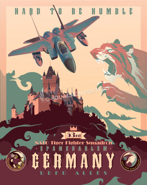 Spangdahlem AB 53rd Fighter Squadron F-15 - Squadron Posters