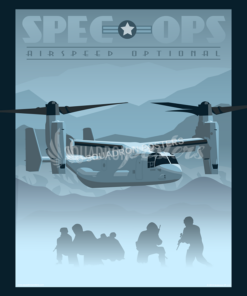 Spec Ops V-22 Osprey poster