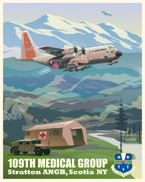 Stratton ANGB Scotia New York 109th Medical Group Art - Squadron Posters