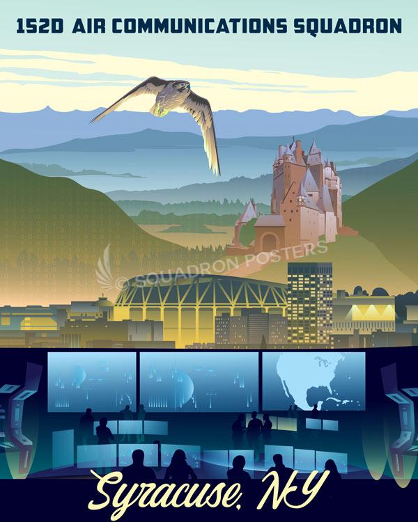 Syracuse New York 152d Air Communications Squadron Art by Squadron Posters!