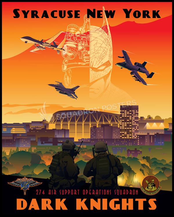 Syracuse New York 274th ASOS Dark Knights Art