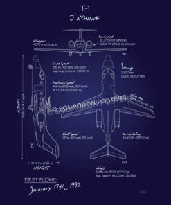 T-1 Jayhawk Blueprint Art