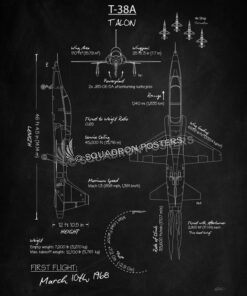 T-38A Talon Blackboard Art