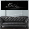 T-38C Jet Black Super Wide Canvas Print T-38C Jet Black Super Wide Canvas Print