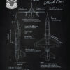 87th FTS T-38 Talon Blackboard Art