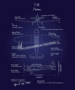 T-6_Texan_Blueprint_SP01018-featured-aircraft-lithograph-vintage-airplane-poster-art