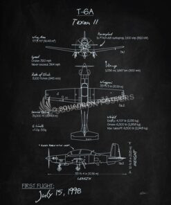T-6 Texan II Blackboard Art