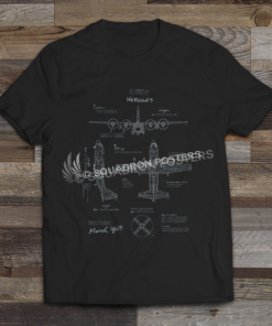 C-130H Blueprint T-shirt