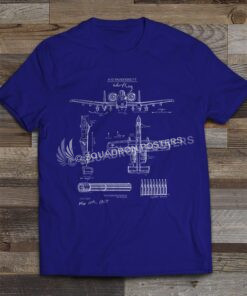 A-10 Warthog Blueprint-T-shirt