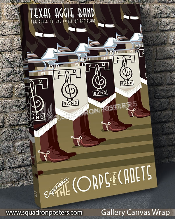 Texas_A&M_Aggie_Band_Dark_Grass_20x30_SP01088Lvintage-travel-poster-aviation-squadron-print-poster