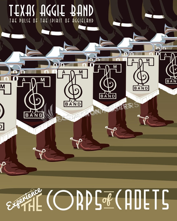 Texas_A&M_Aggie_Band_Dark_Grass_SP01088-featured-aircraft-lithograph-vintage-airplane-poster-art