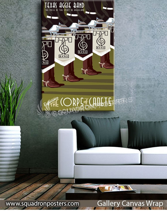 Texas_A&M_Aggie_Band_Light_Grass_20x30_SP01089Lsquadron-posters-vintage-canvas-wrap-aviation-prints