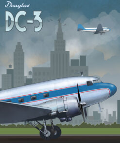 Through the Ages DC-3 by - Squadron Posters!