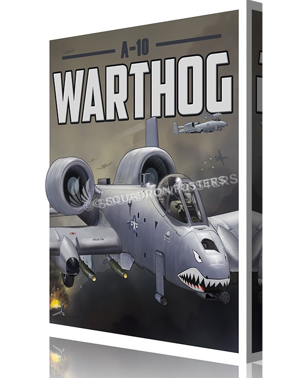 Through The Ages A-10 Warthog P00649 canvas-vintage-retro-print