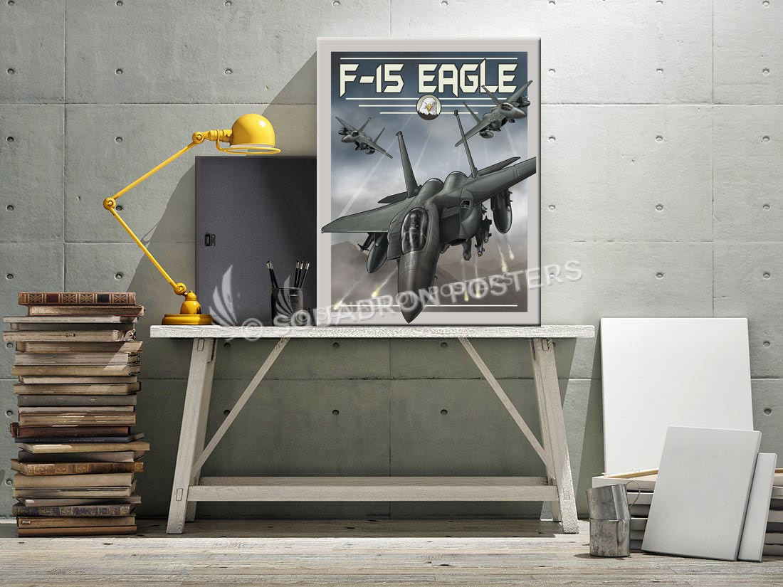 Through The Ages F-15 Eagle SP00724 canvas-vintage-retro-print