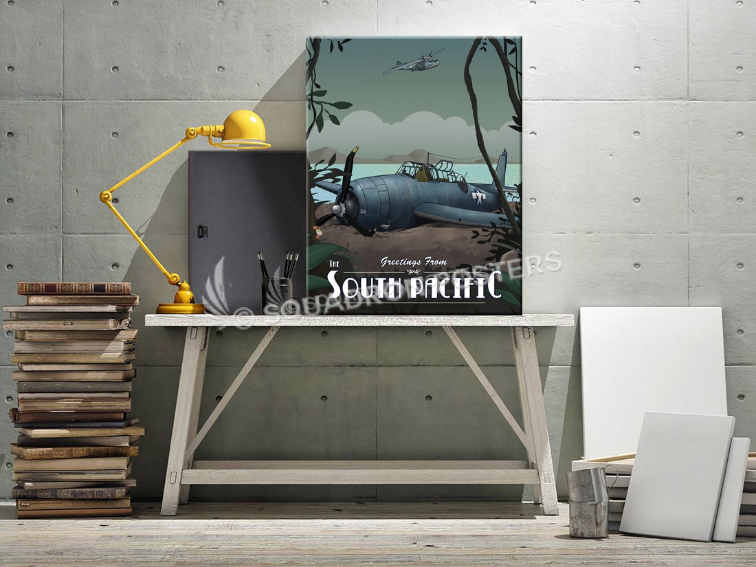 Through The Ages South Pacific SP00651 canvas-vintage-retro-print