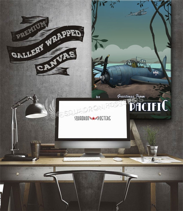 Through The Ages South Pacific SP00651 aircraft-prints-posters-vintage-style