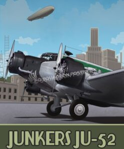 Through_the_Ages_JU-52_Junkers_SP00993-featured-aircraft-lithograph-vintage-airplane-poster-art