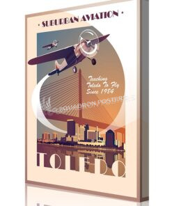 Toledo Cessna SP00663 canvas-vintage-retro-print