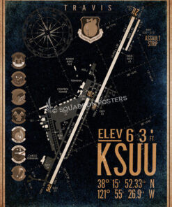 Travis AFB KSUU Airfield Map 349th MSG