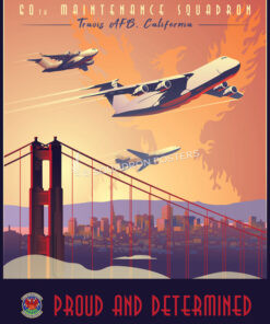 Travis-AFB-C-5-C-17-KC-10-60th-MXS-featured-aircraft-lithograph-vintage-airplane-poster