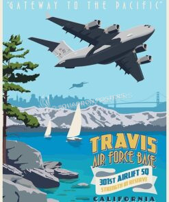 Travis AFB 301st Airlift Squadron C-17 Art by - Squadron Posters!
