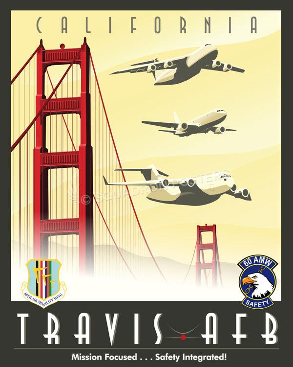 Travis AFB 60th AMW Safety Office Art