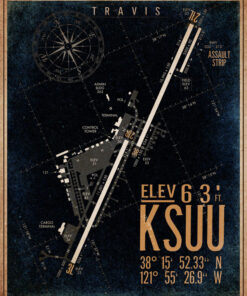 Airfield Map Art