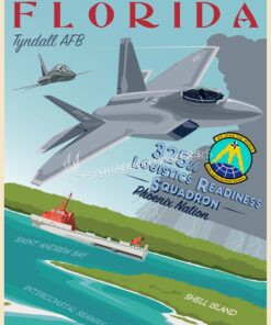 Tyndall_AFB_F-22_325th_LRS_modifySB_SP01680-aircraft-lithograph-vintage-airplane-poster-art