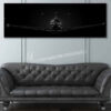 U-28A Jet Black Super Wide Canvas Print U-28A Jet Black Super Wide Canvas Print