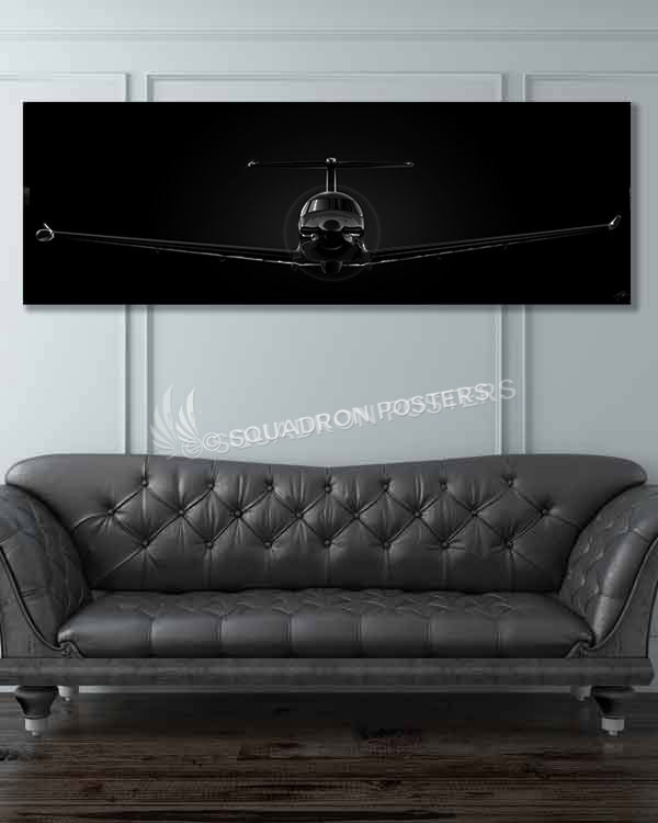 U-28A Jet Black Super Wide u-28-jet-black-super_wide-v2-sp01203-military-air-force-aviation-artwork-poster-jet-black-litho-art