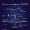 U-2 Dragon Lady Blueprint Art