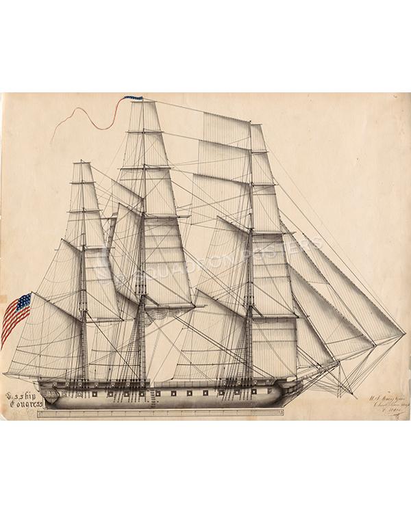U.S. Ship Congress Ware Historic Art