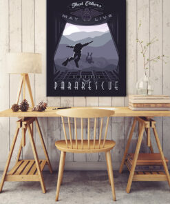 USAF Pararescue PJs That Others May Live vintage style military aviation canvas art by Squadron Posters SP01188