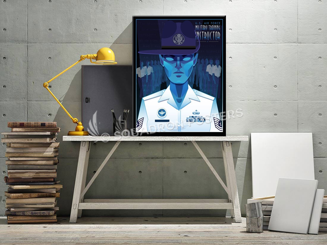 USAF MTI Female SP00721 canvas-vintage-retro-print