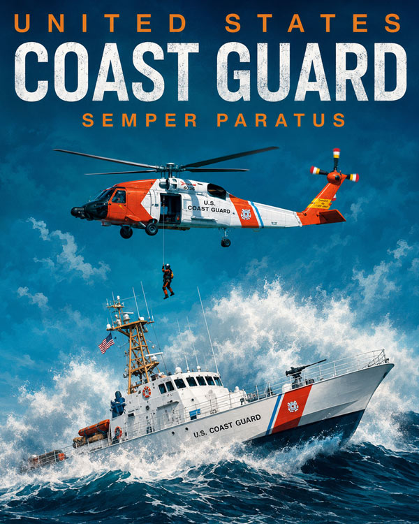 USCG Semper Paratus Art by Squadron Posters!