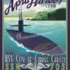 USS Corpus Christi SP00594-vintage-military-naval-travel-poster-art-print-gift