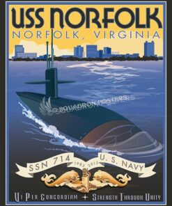 USS Norfolk VA SP00552-vintage-military-aviation-travel-poster-art-print-gift