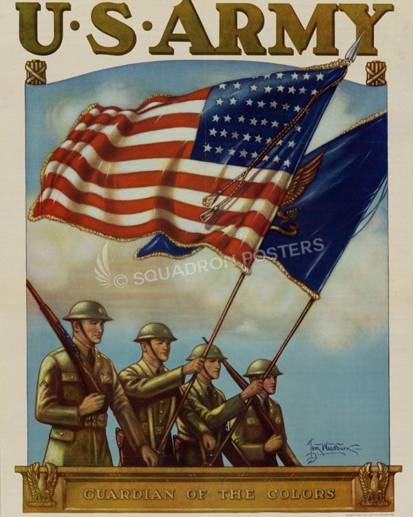 US Army Guardian of the Colors Historic Art