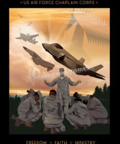 U.S. Air Force Chaplain Corps_sp01134-featured-aircraft-lithograph-vintage-airplane-poster-art