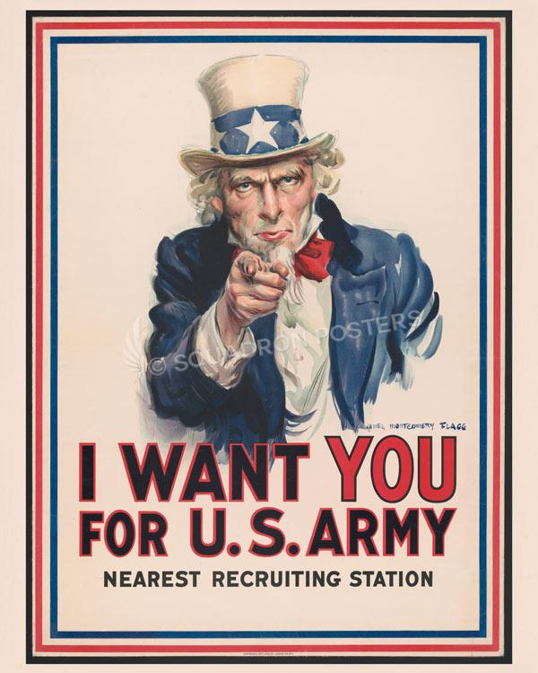 Uncle Sam I Want You Historic Art