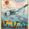 Det 850 utah_a1-e_afrotc_det_850_sp01194-featured-aircraft-lithograph-vintage-airplane-poster-art