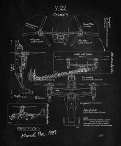 V-22 Osprey Blackboard Art