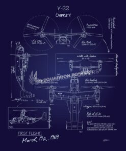 V-22 Osprey Blueprint Art