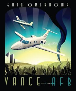 Vance AFB T-1 vance_afb_t-6_t-1_71st_ftw_sp01195-featured-aircraft-lithograph-vintage-airplane-poster-art
