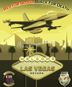 Vegas F-16 16th Weapons Squadron SP00705 feature-vintage-print