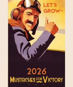 Victory Mustache March 2026 Art