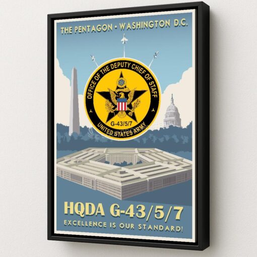 Washington DC The Pentagon US Army HQDA Art - Squadron Posters